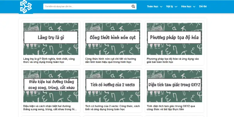 Giao diện đơn giản, khoa học